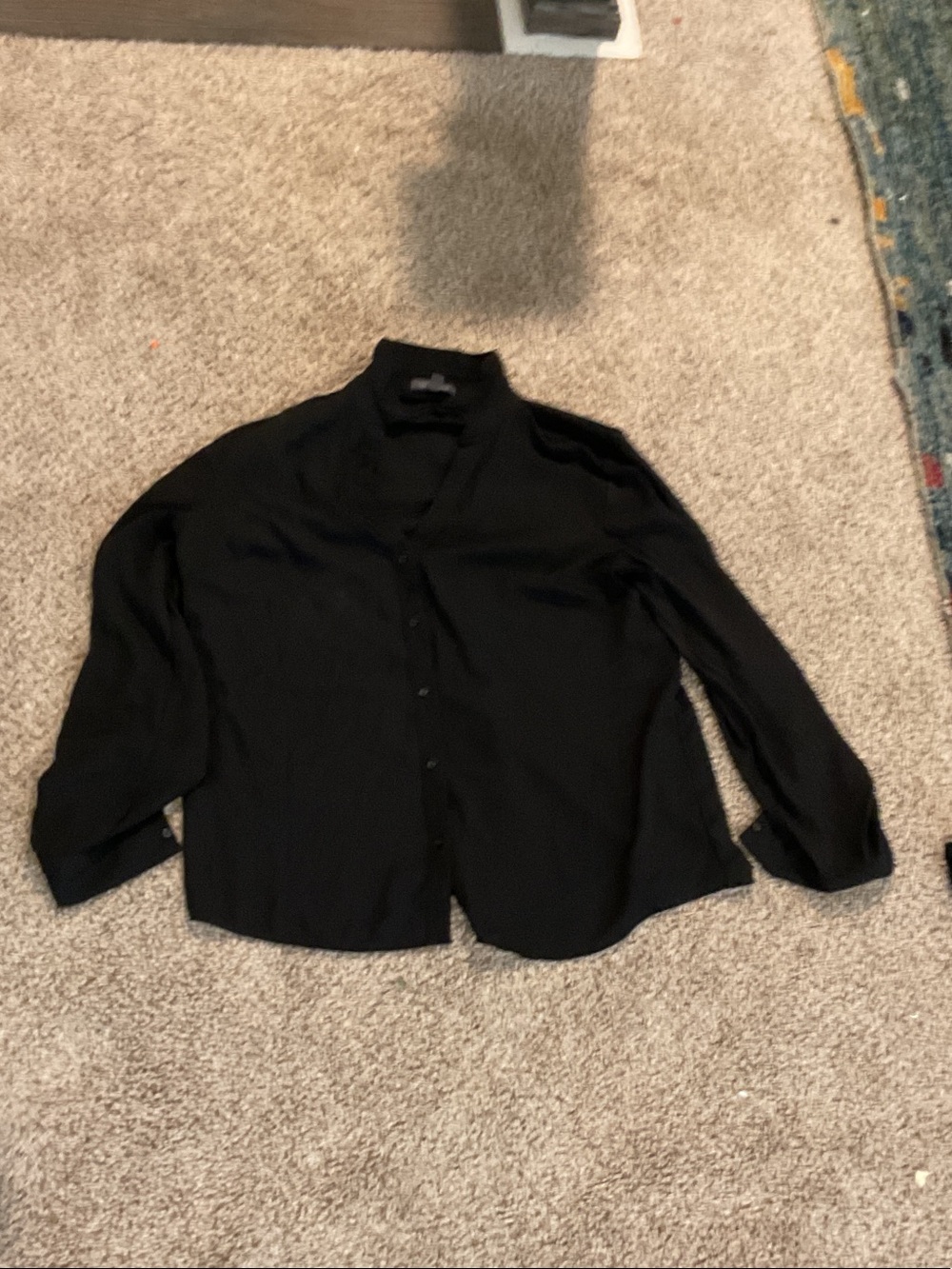 The Limited Black Collared Button-Down Shirt